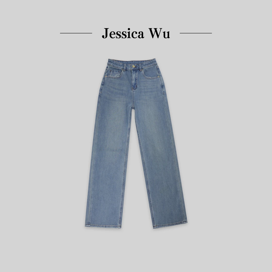 旦旦经典款必入系列~巨柔软极简时髦修腿显瘦直筒牛仔裤