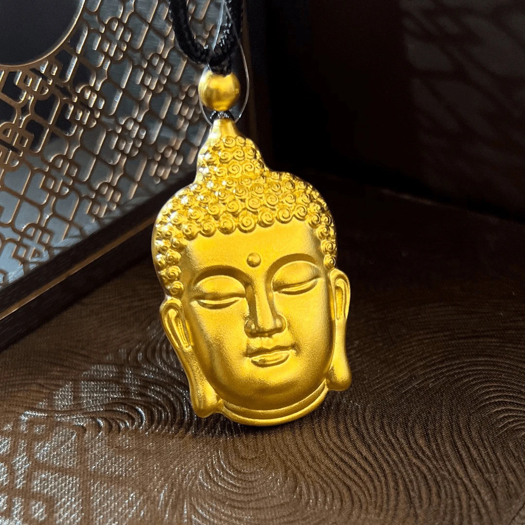 足金999 古法大日如来吊坠