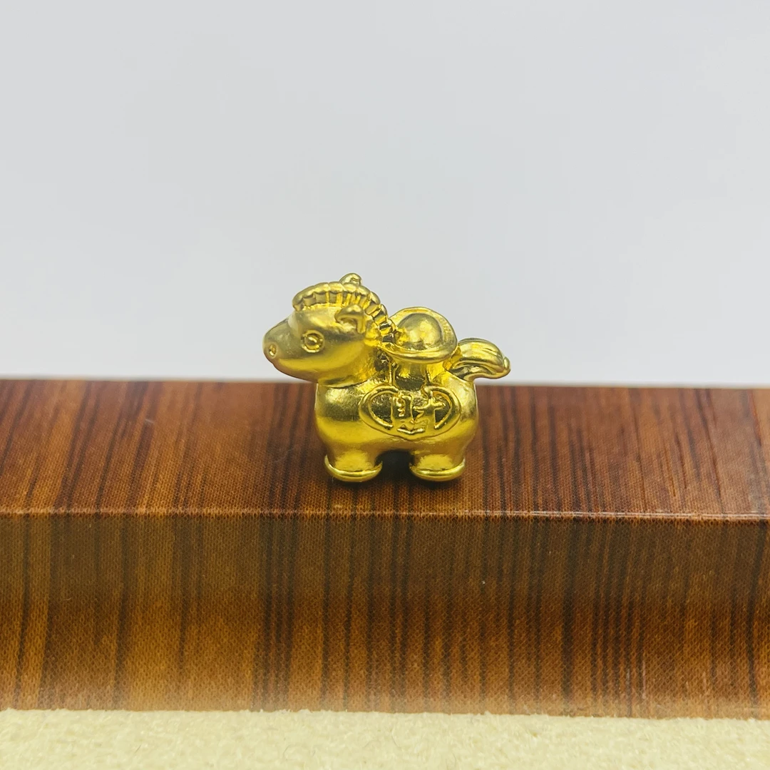 巨锋臻选阁黄金足金999马上發财通孔DP2529-0300