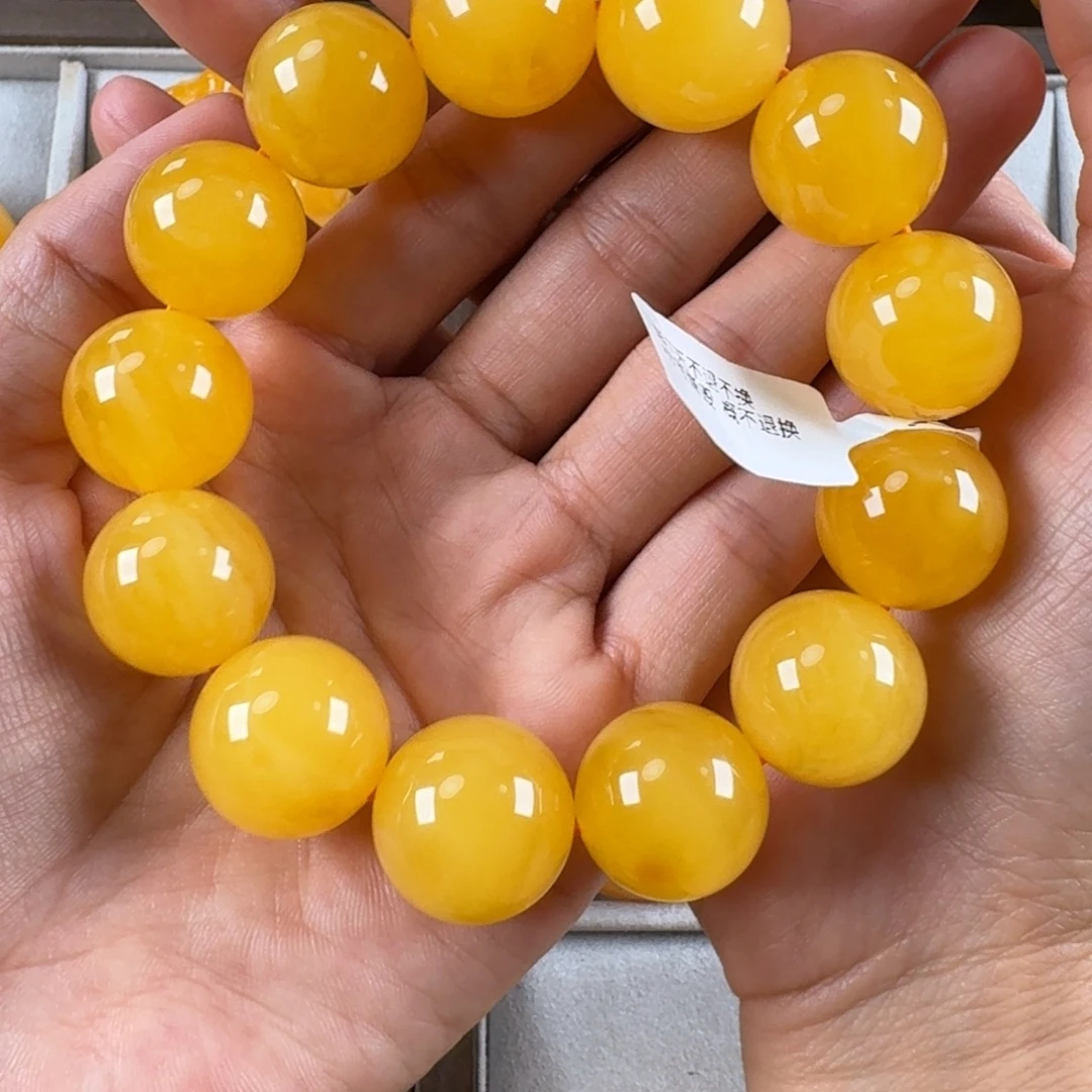 蜜蜡毛衣链未镶嵌