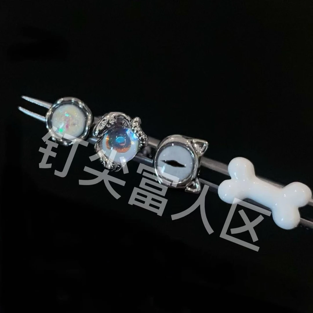 动物园舞曲舌钉钛钢防过敏简约百搭小众舒适穿刺饰品男女同款