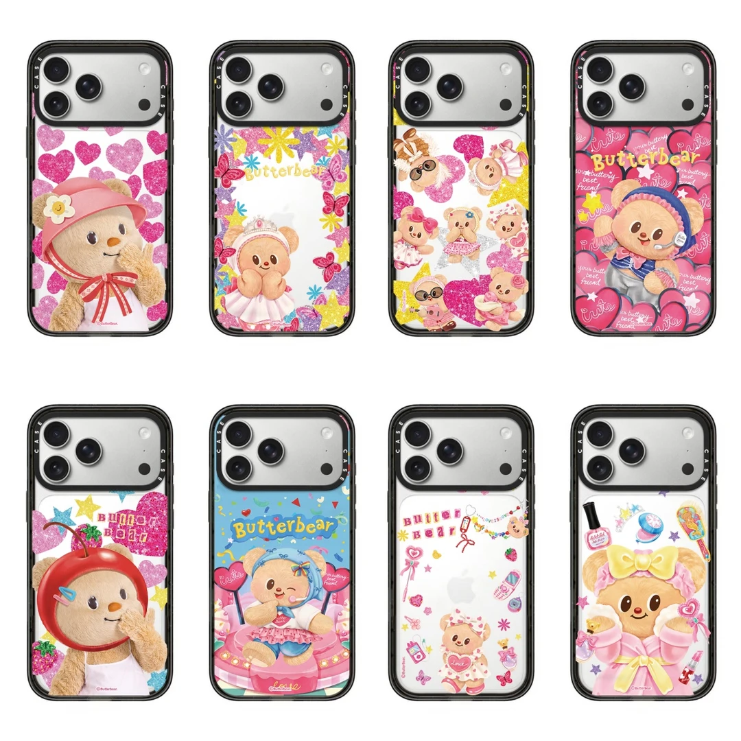 【新款联名黄油小熊】适用于苹果iPhone17ProMax防摔苹果手机保护壳