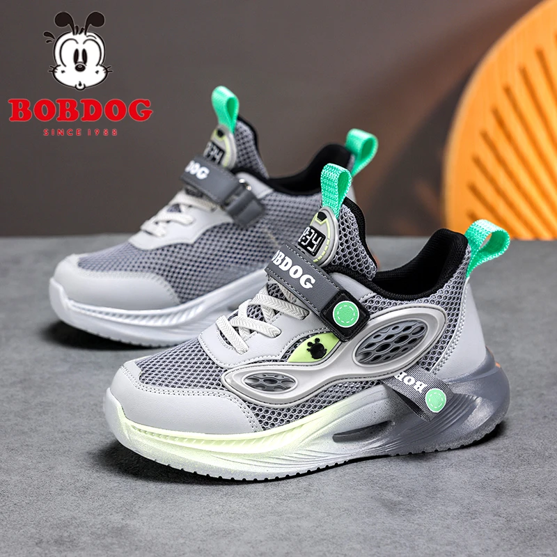 巴布豆童鞋男童运动鞋夏季2025新款儿童网面透气老爹潮鞋男孩夏款