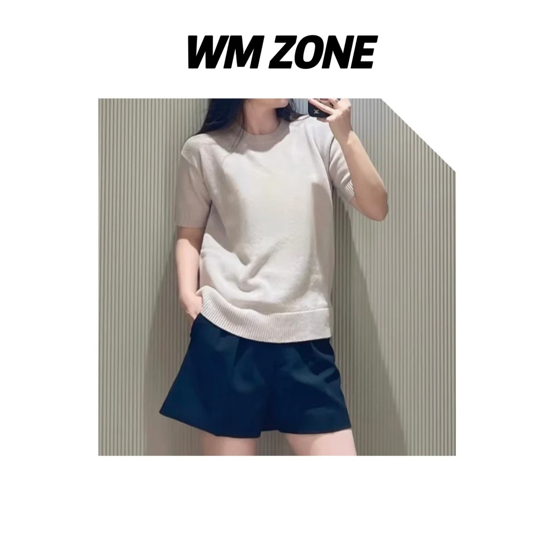 虎儿 3-10-3257 字母提花针织短袖