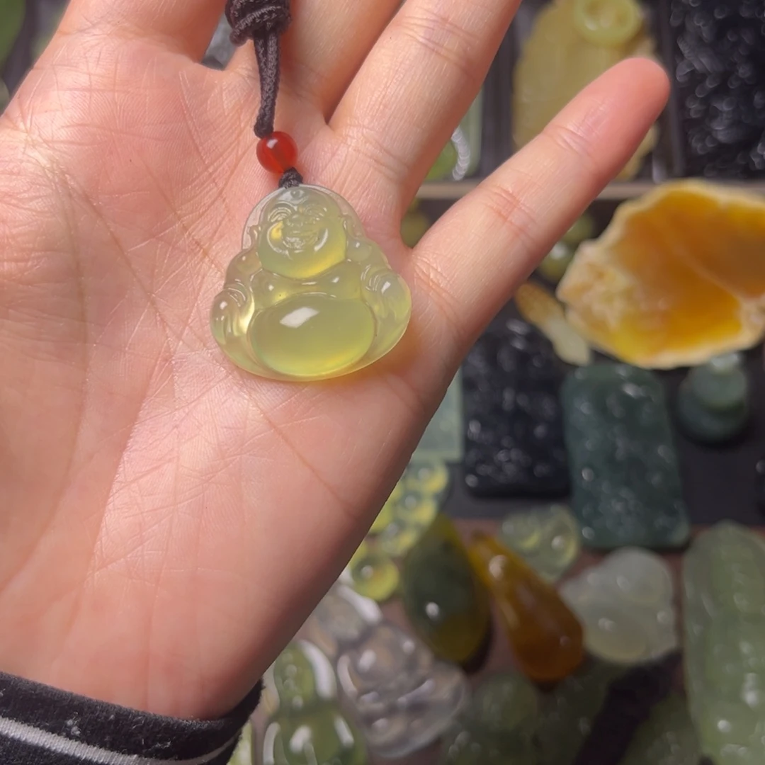 蛇纹石玉未镶嵌吊坠(不含链)