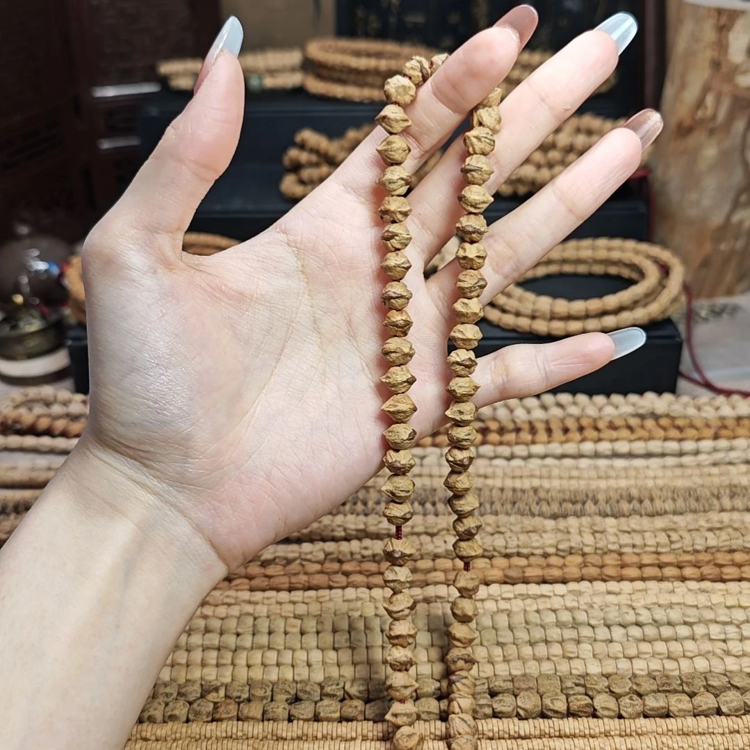 柏香籽/百香籽手串银****）原桩横打红芽