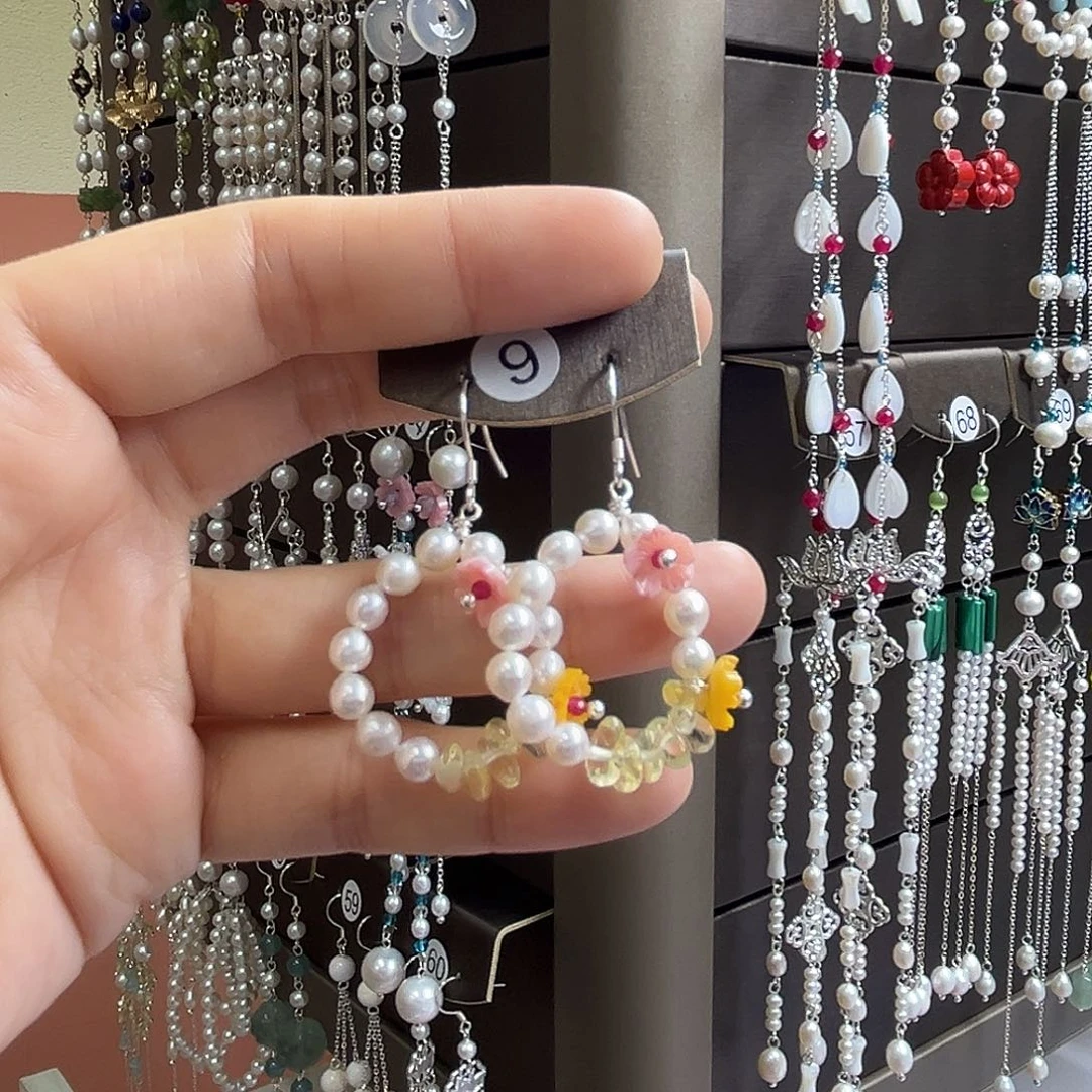 小***豆925银博雅手作S925纯银耳饰