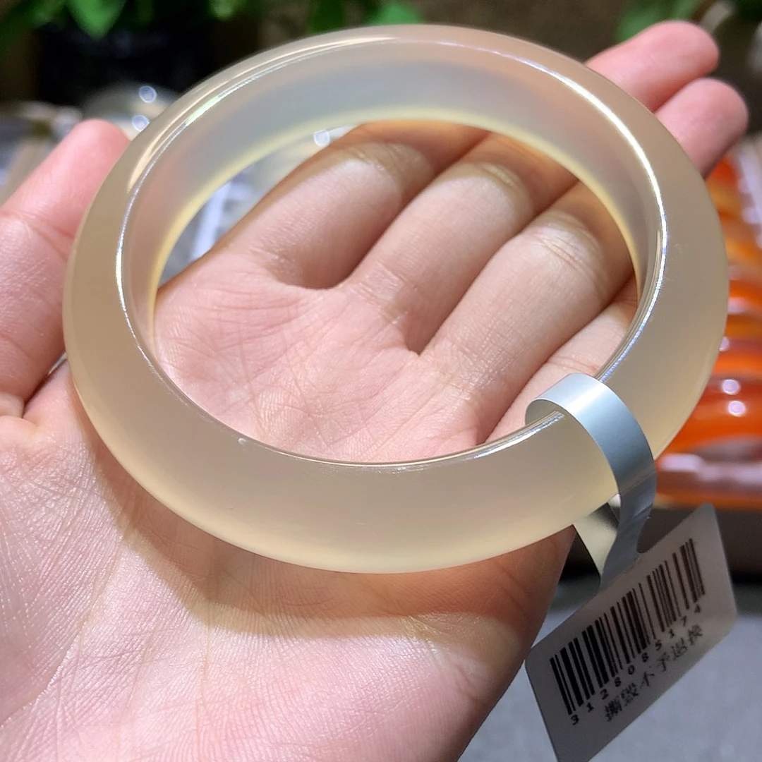 玛瑙/玉髓未镶嵌手镯18香槟