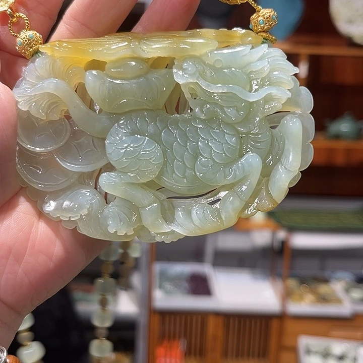 未镶嵌岫玉毛衣链