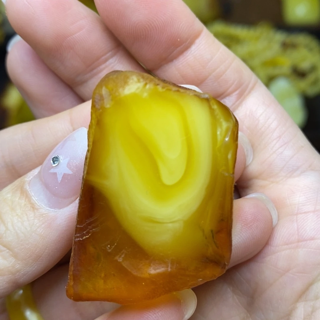 未镶嵌定制蜜蜡圆珠料子，胖