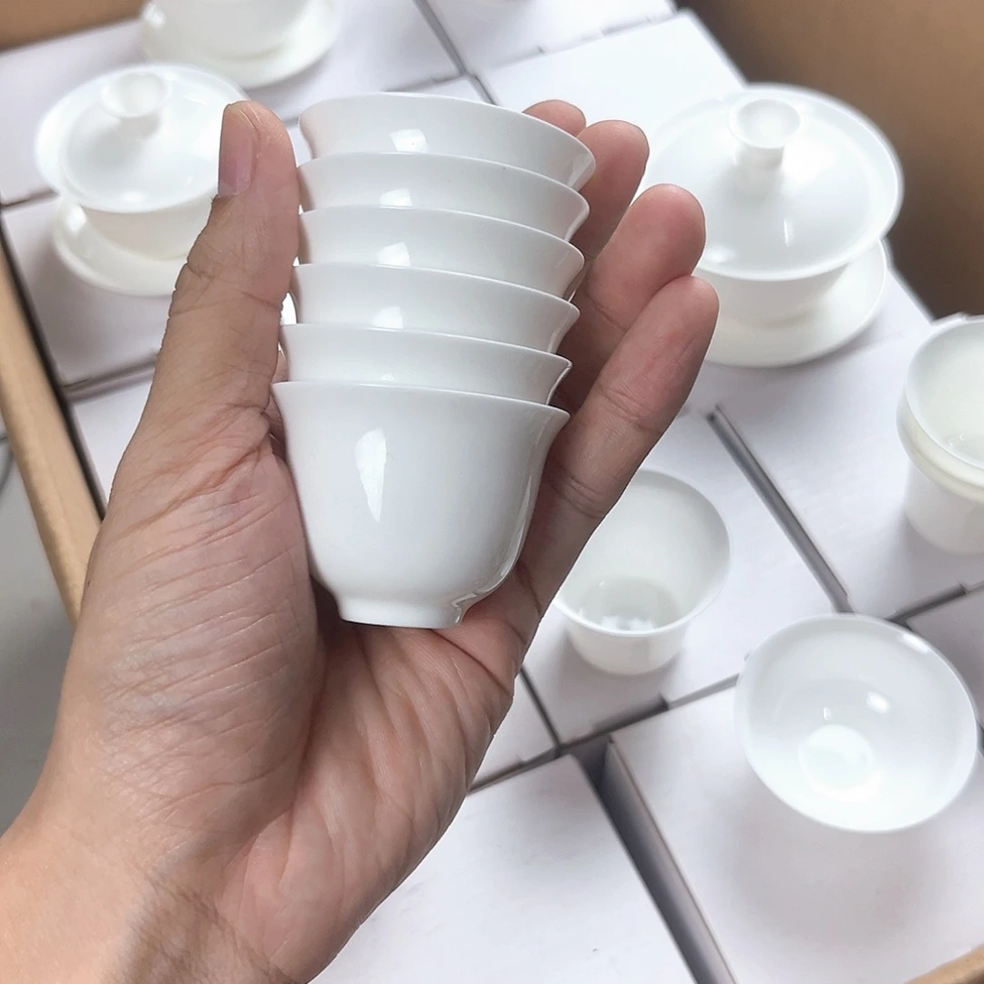 6个40ml美人骨瓷超薄胎杯子