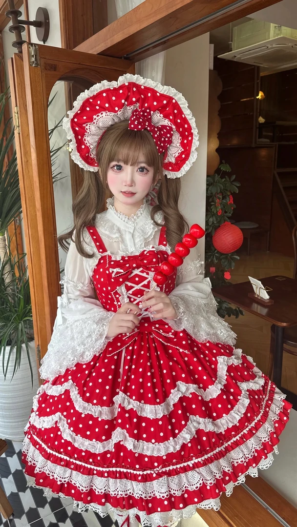 【1.18新款现货】  格纹百利甜 lolita古早感lo裙doll感洛丽塔