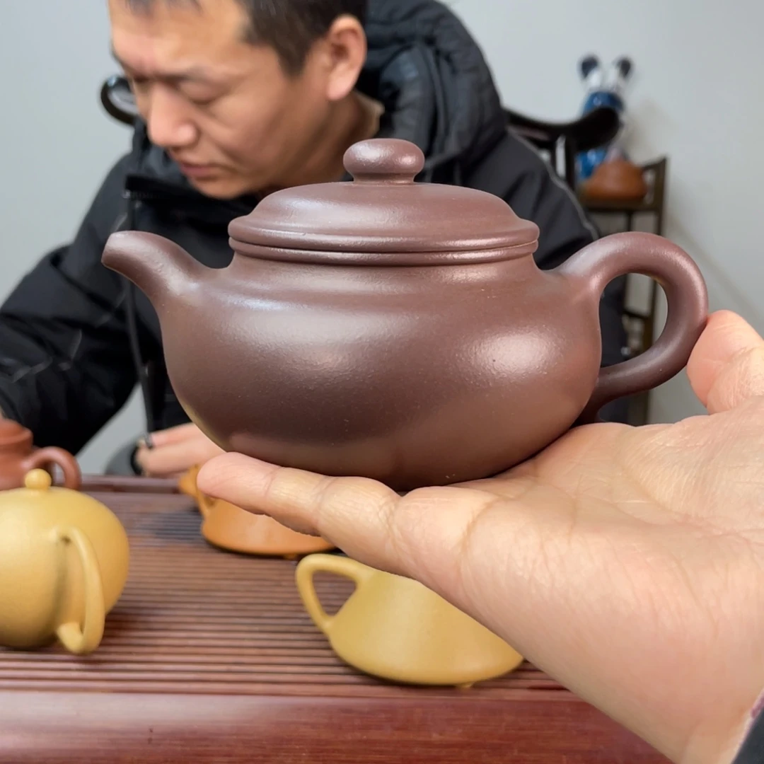紫泥茶壶大水潭天青泥仿古300cc用过
