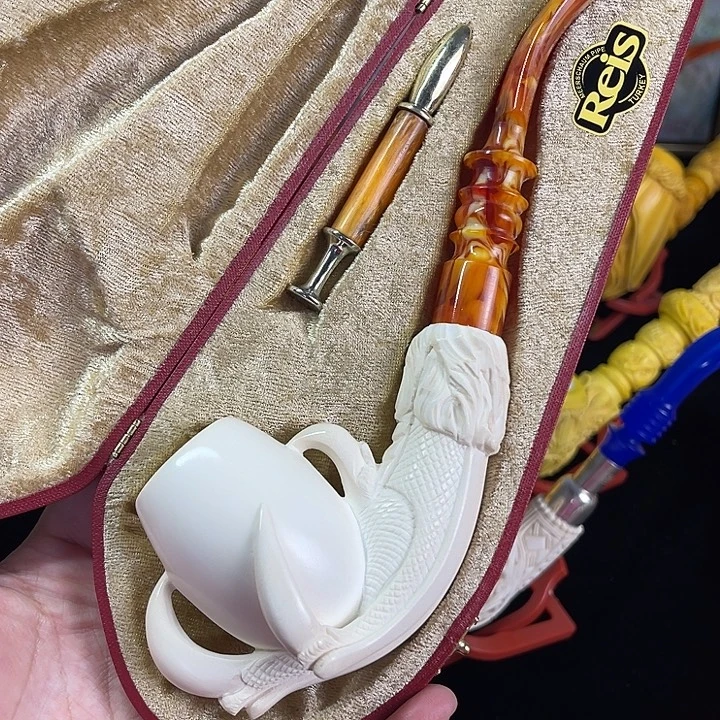 海泡石烟斗超大号素面龙蛋114