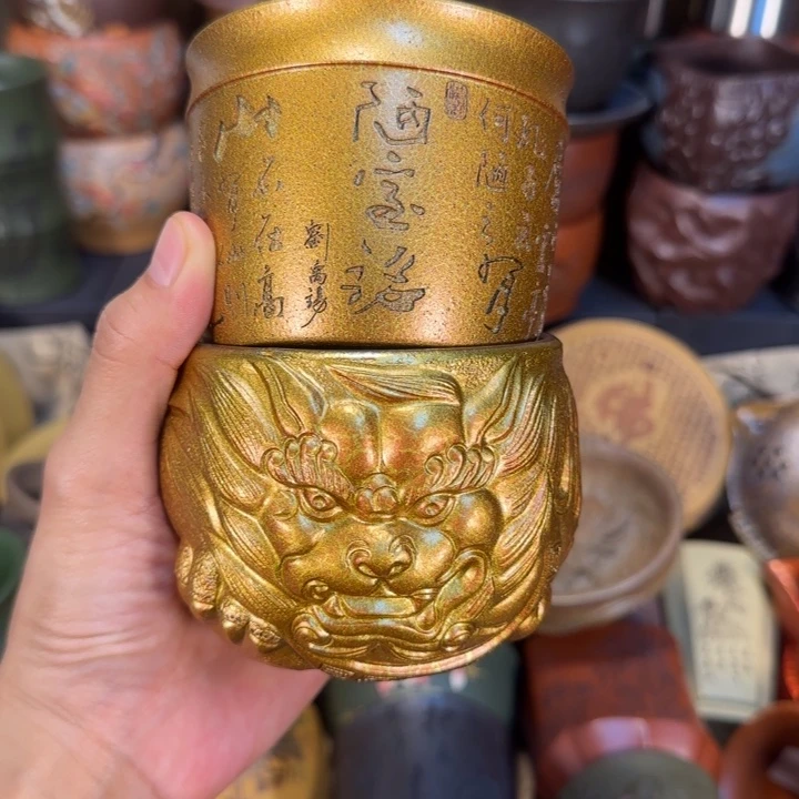 永***品紫砂茶杯宜兴紫砂茶杯