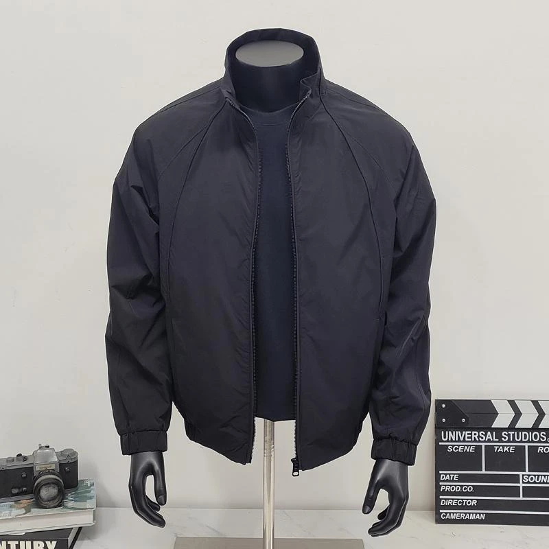 cleanfit立领夹克男2025春秋新款美式潮流休闲痞帅外套复古教练服