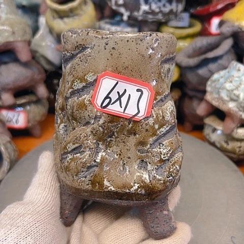 粗陶花盆手工花盆制作