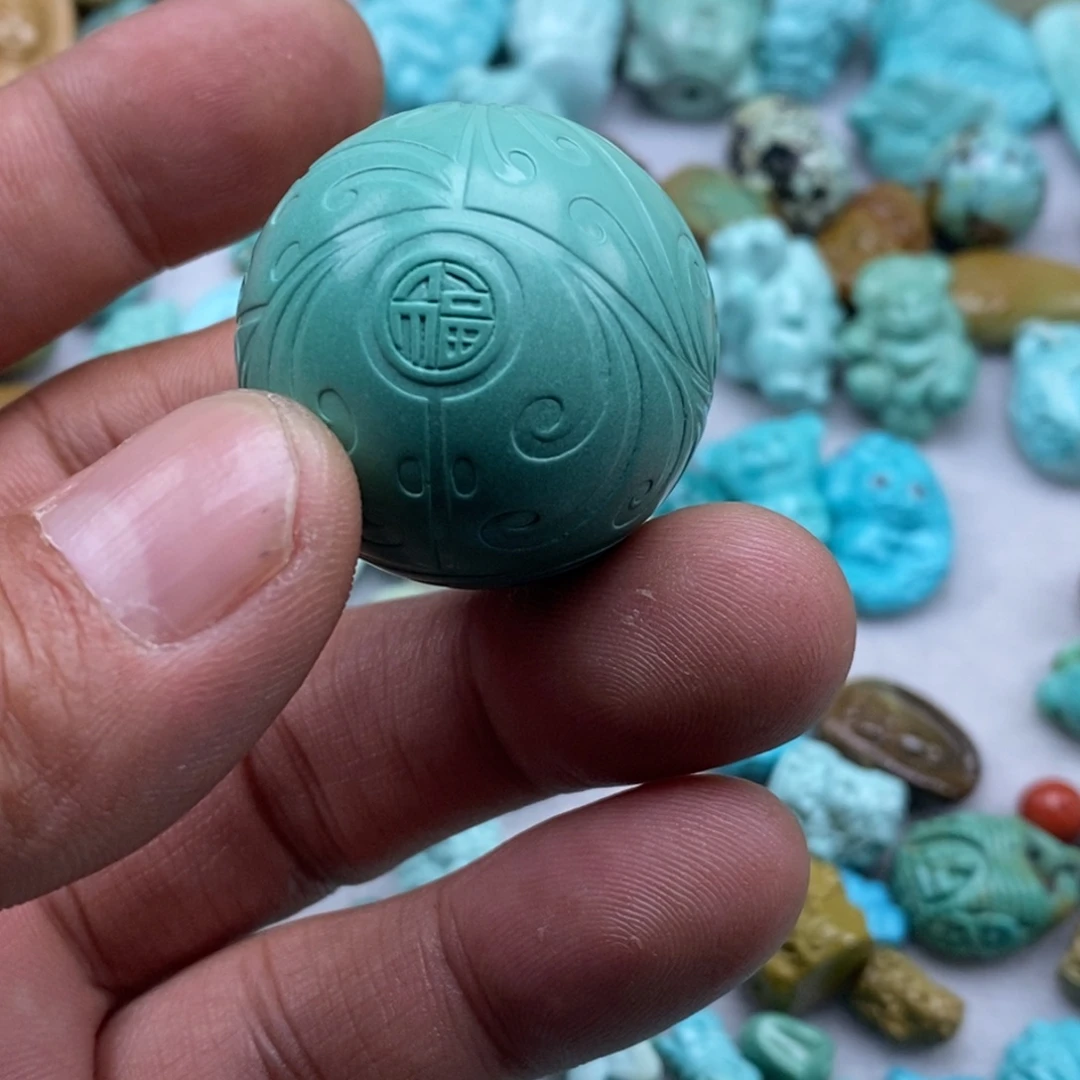 绿松石未镶嵌珠宝半成品