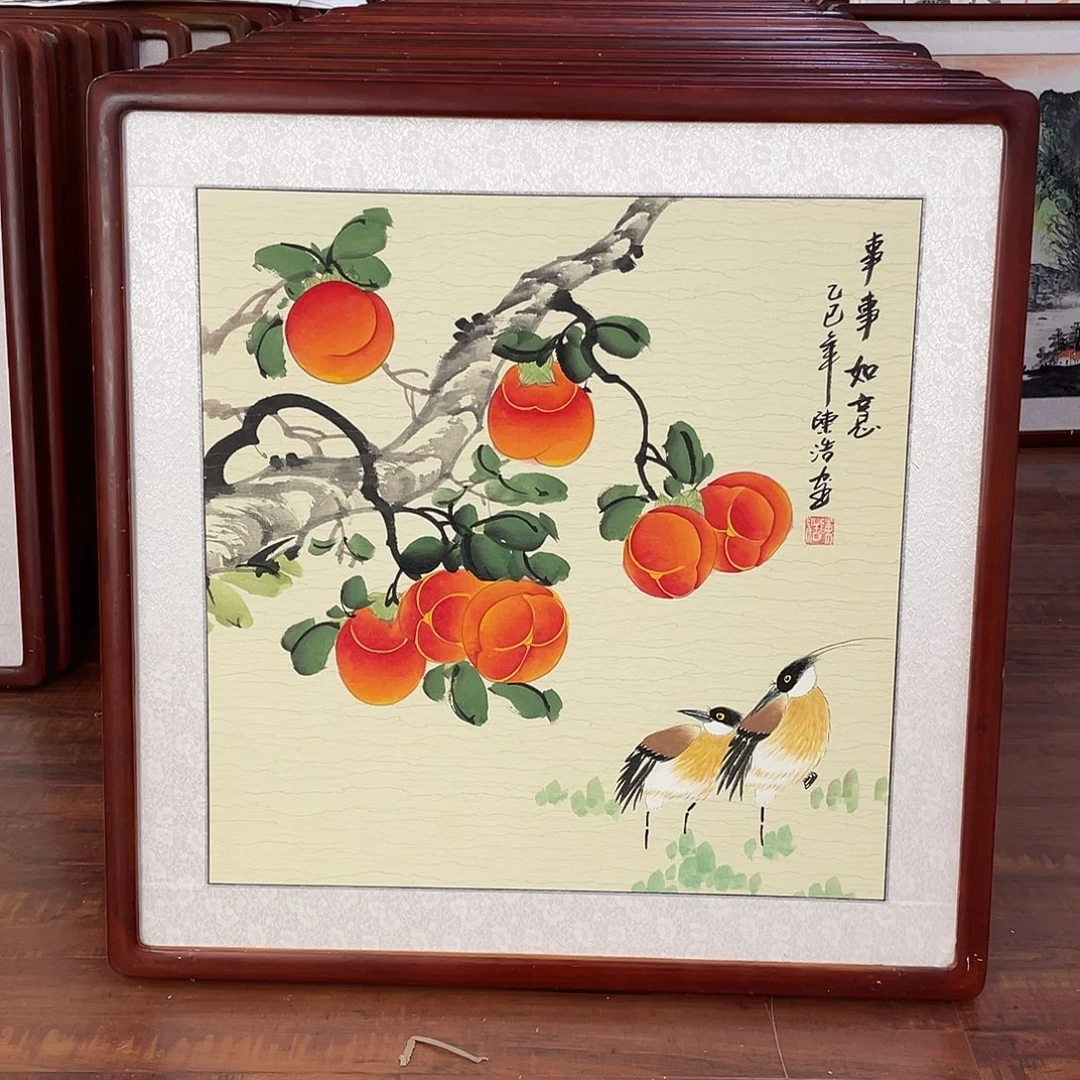 国画带框尺寸63*63厘米