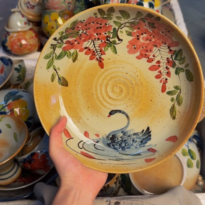 瓷片景德镇陶瓷手工手绘