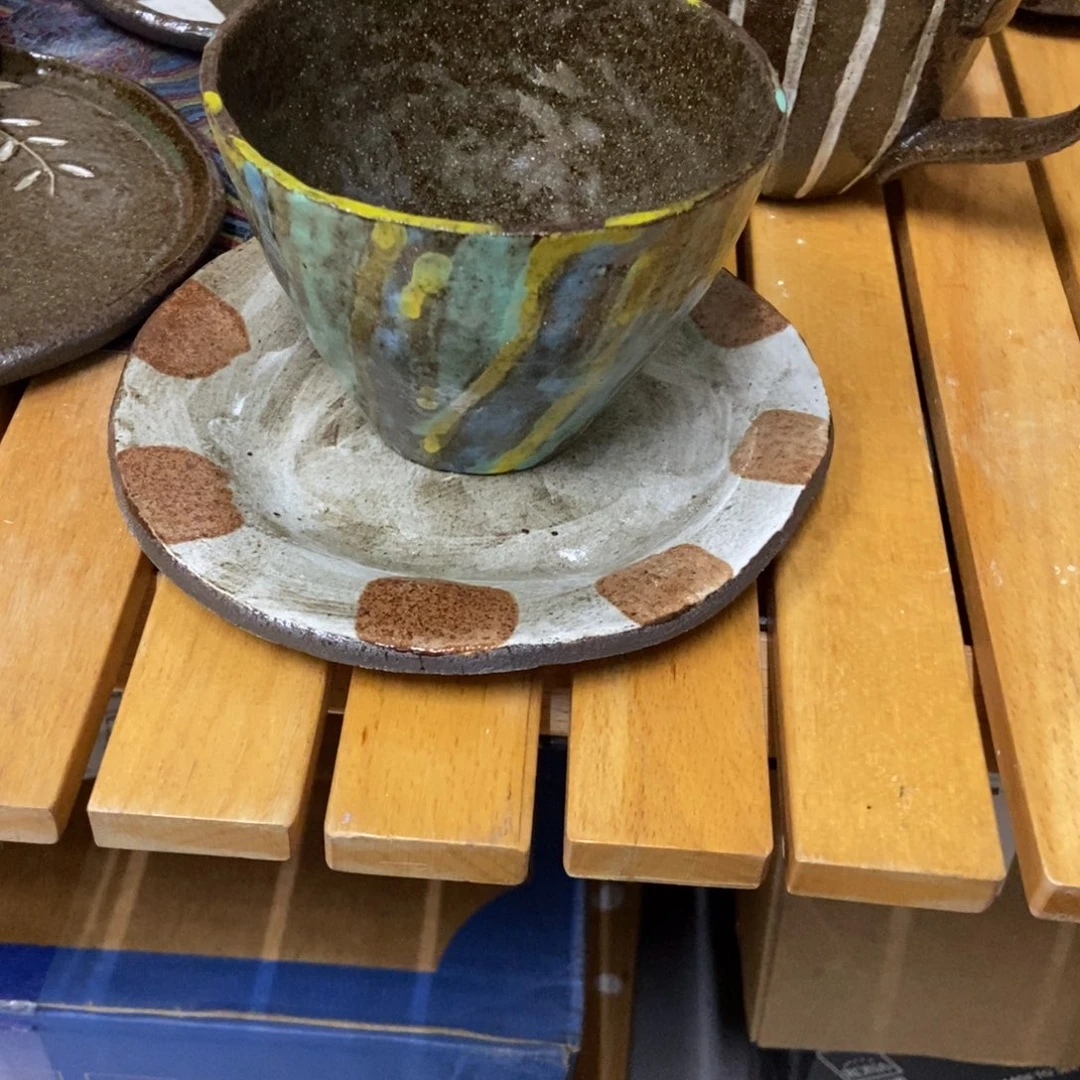 陶瓷半**啡手捏咖啡杯