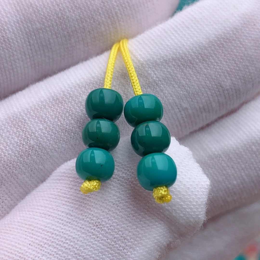 未镶嵌绿松石珠宝奇石5.3mm