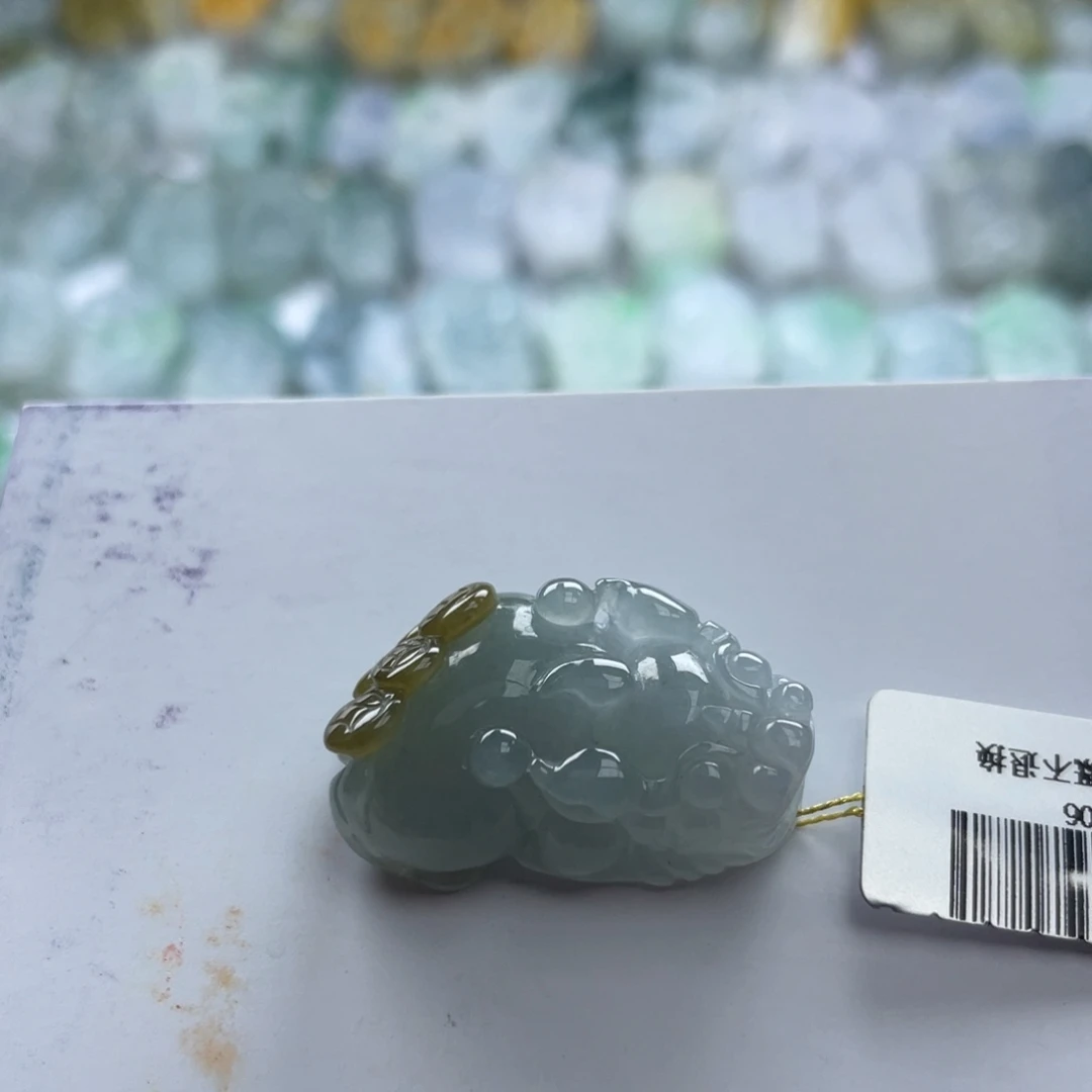 翡翠未镶嵌颈饰貔貅