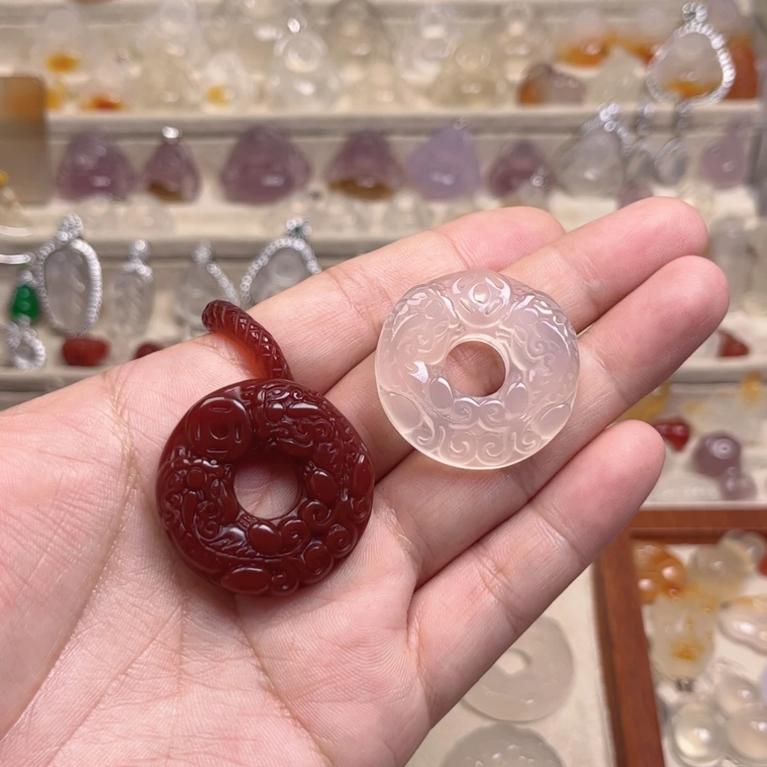 b***n未镶嵌项链玛瑙/玉髓拍一发一