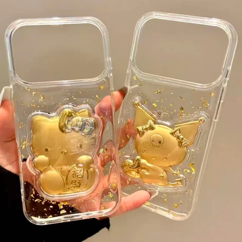 奥菲顿招财kt库洛米适用苹果17/16滴胶手机壳iPhone15/14软13/12