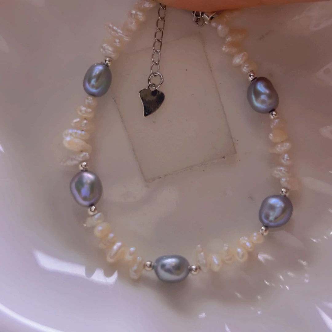 淡水珍珠手绳合金