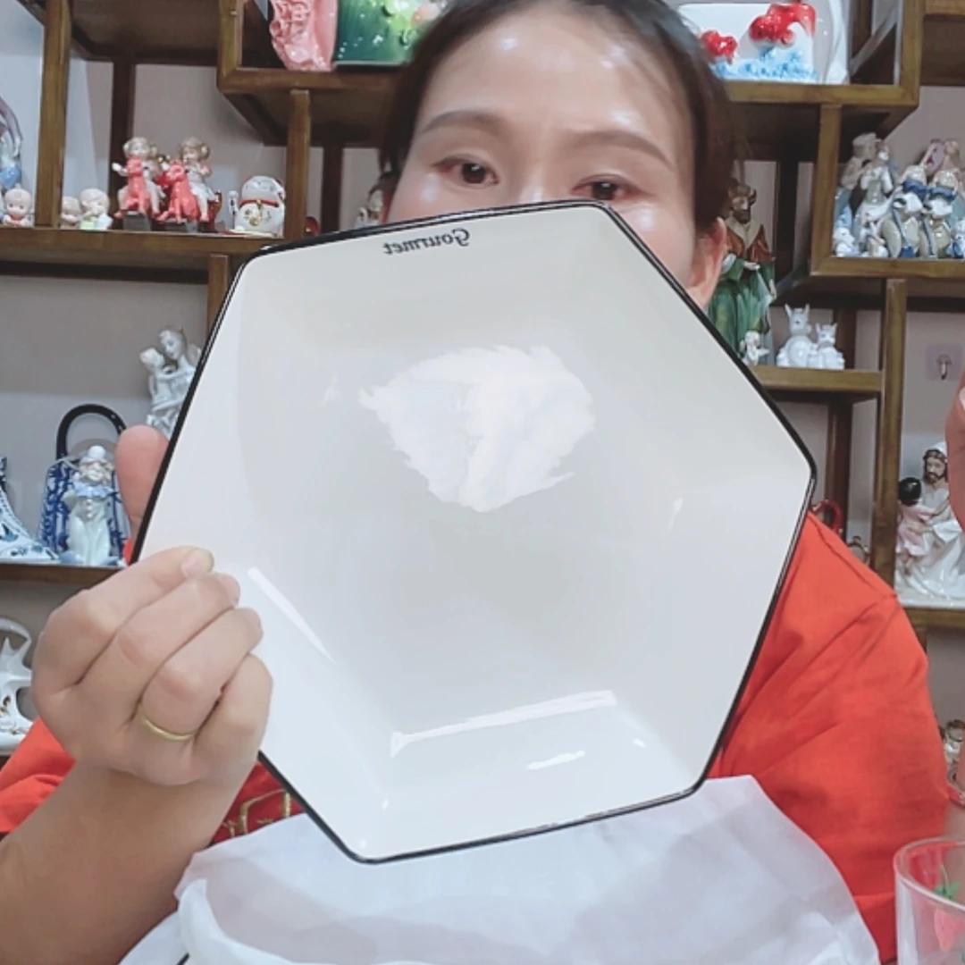 【闪购商品】盘5个六角盘8寸