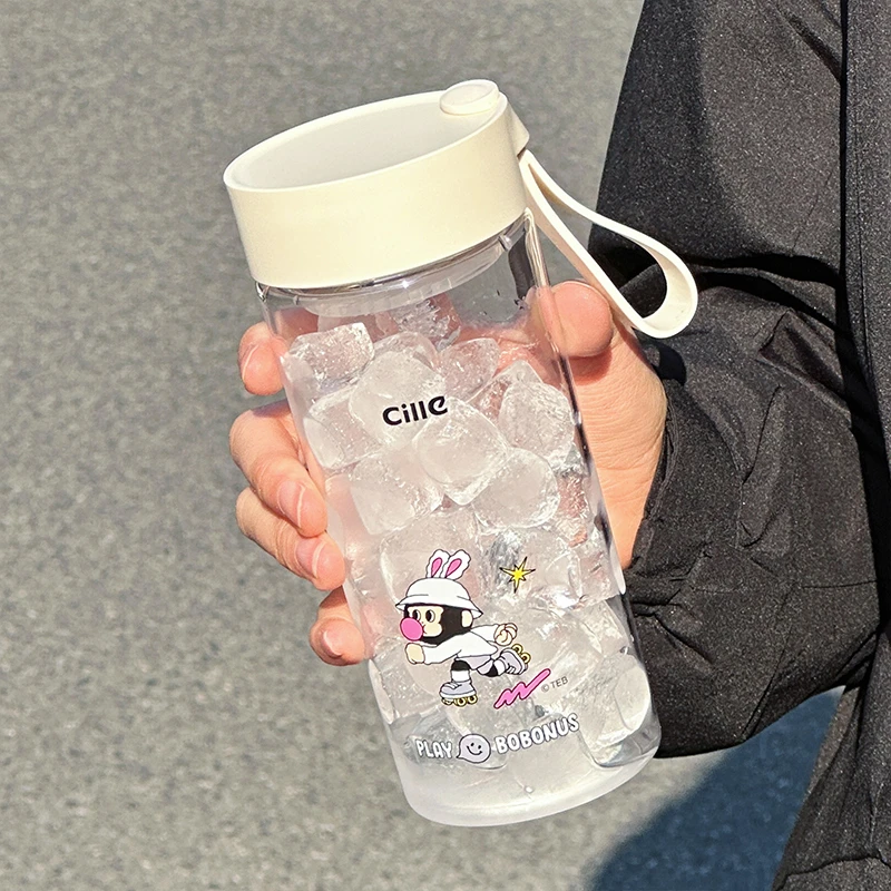 希乐勃勃猴tritan水杯可爱卡通学生男女随行杯茶水分离过滤泡茶杯