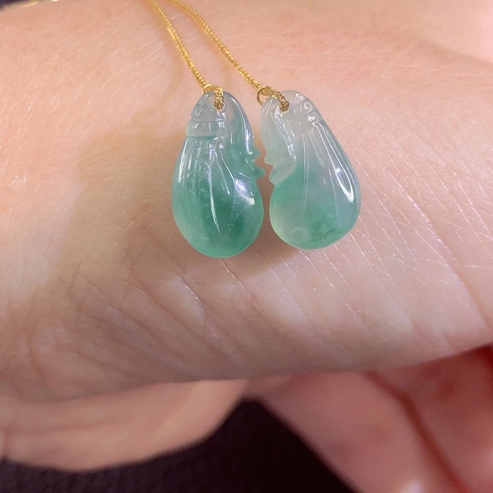 翡翠18K金镶嵌颈饰翡翠