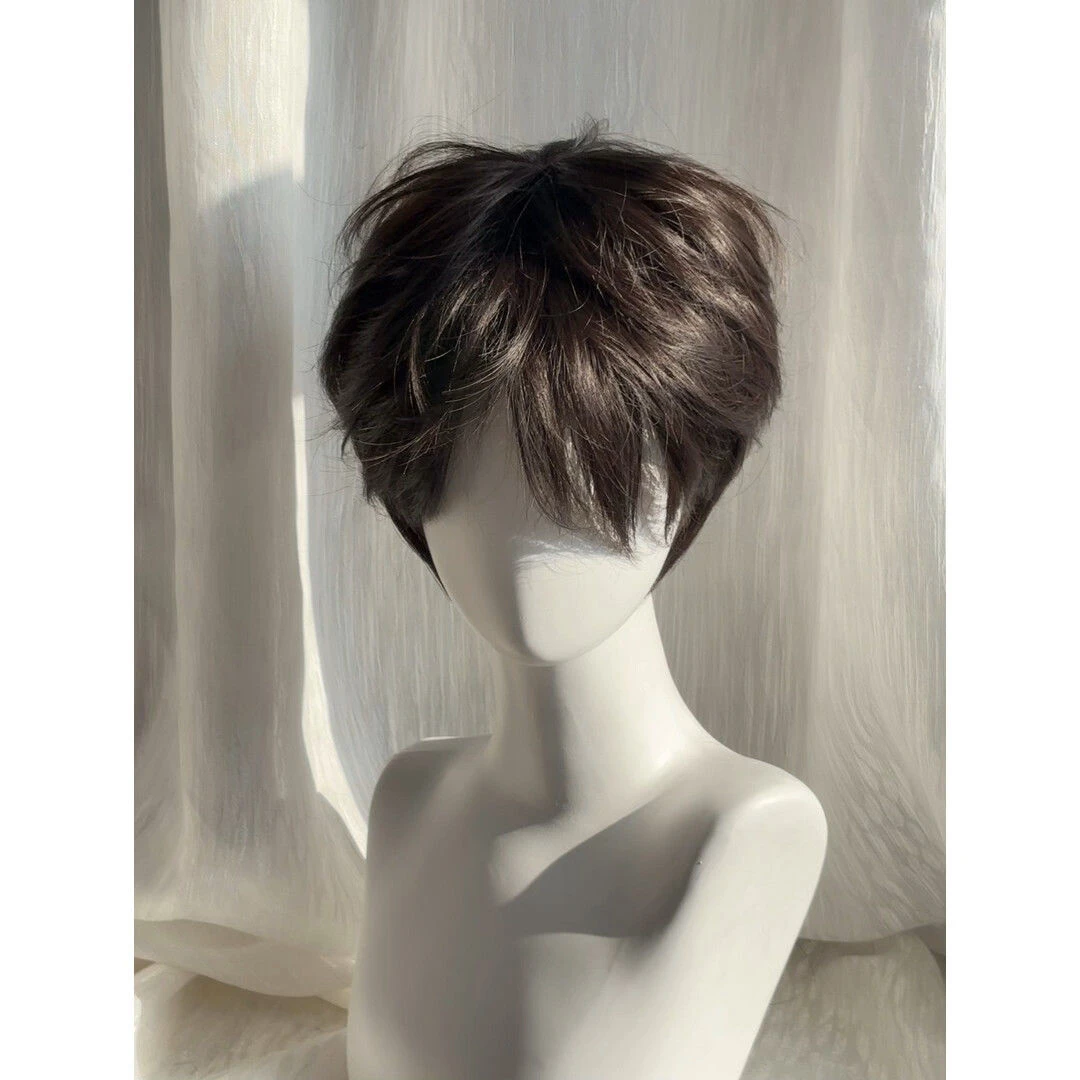 假发男生短发韩版微分碎盖男款自然蓬松男士冬季新款仿真发全头套