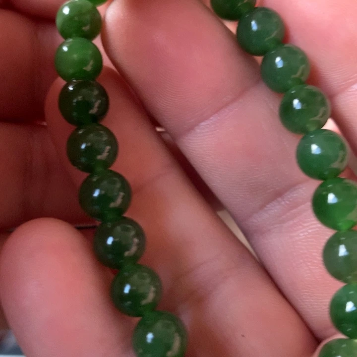 和田玉（碧玉）未镶嵌手链