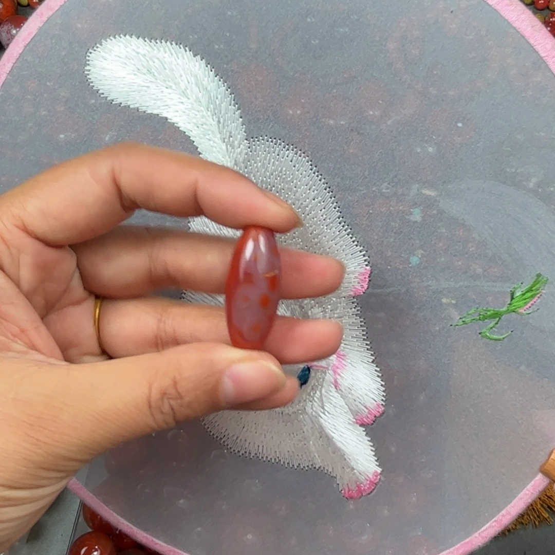 南红玛瑙未镶嵌桶珠