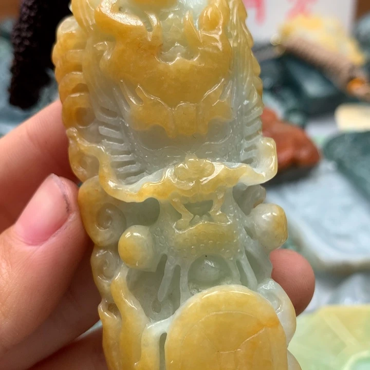 翡翠颈饰未镶嵌保真天然A货翡翠