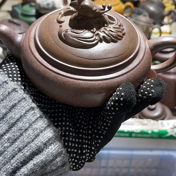 紫砂茶壶盖磕微瑕