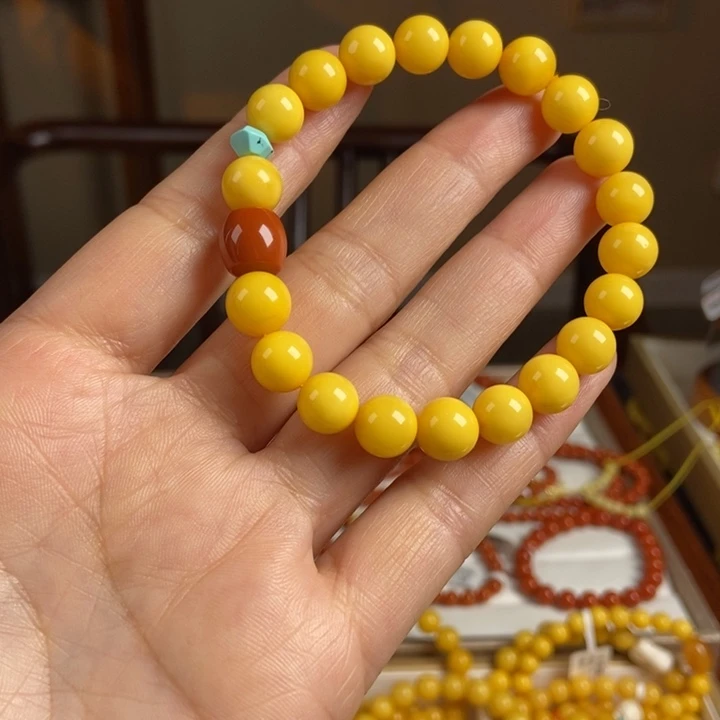 琥珀手链未镶嵌蜜蜡手串9