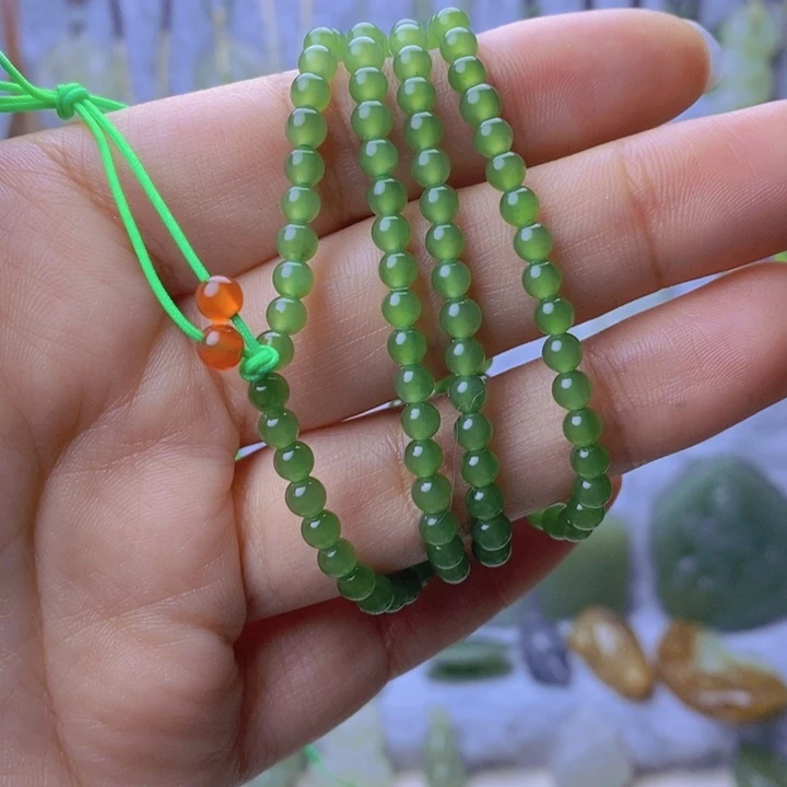 和田玉颈饰未镶嵌纱*姐