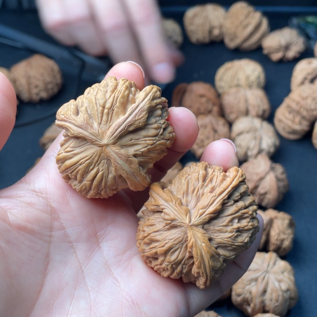 文玩核桃吊坠47白狮子三棱