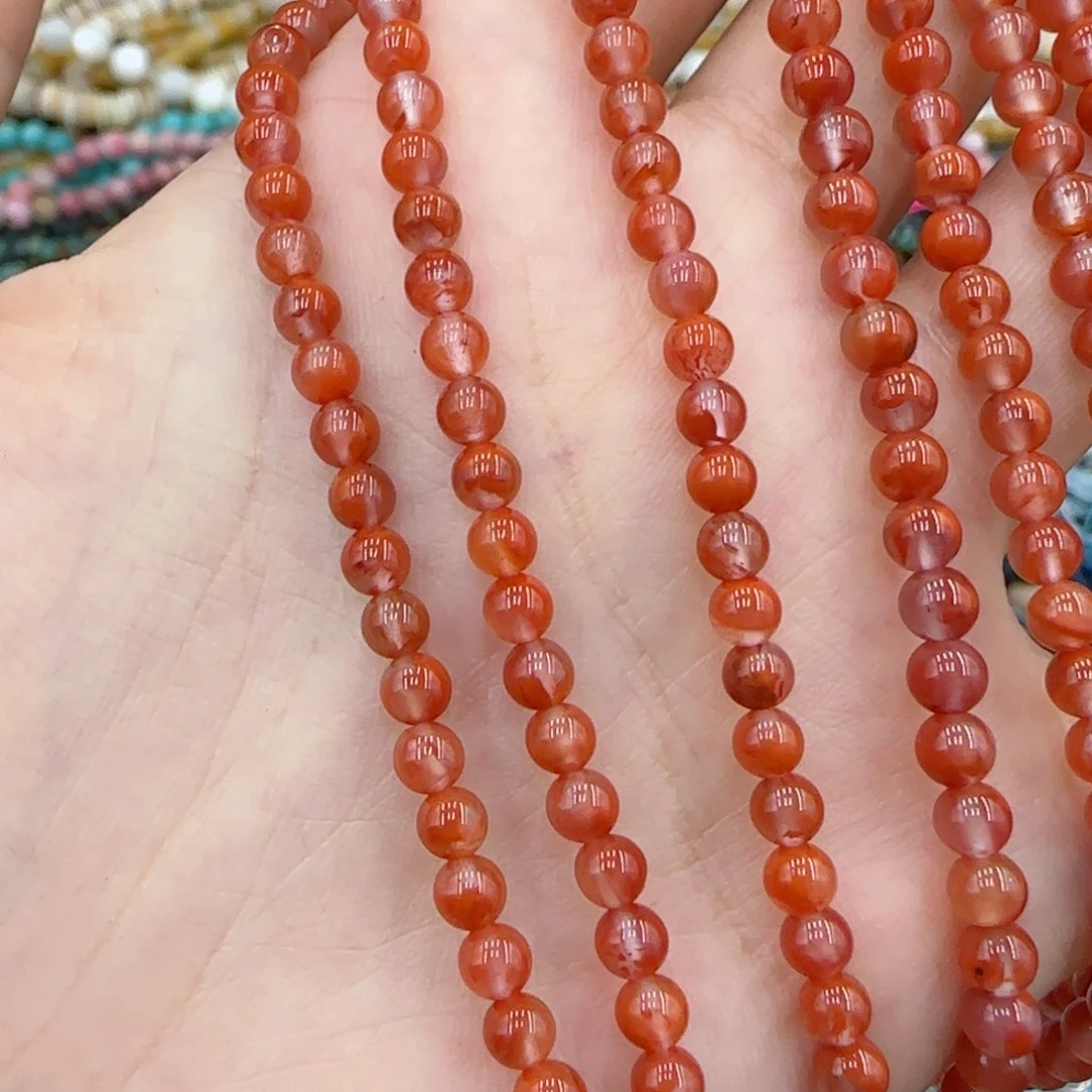 玛瑙/玉髓未镶嵌珠宝半成品飘花南红一条卡4