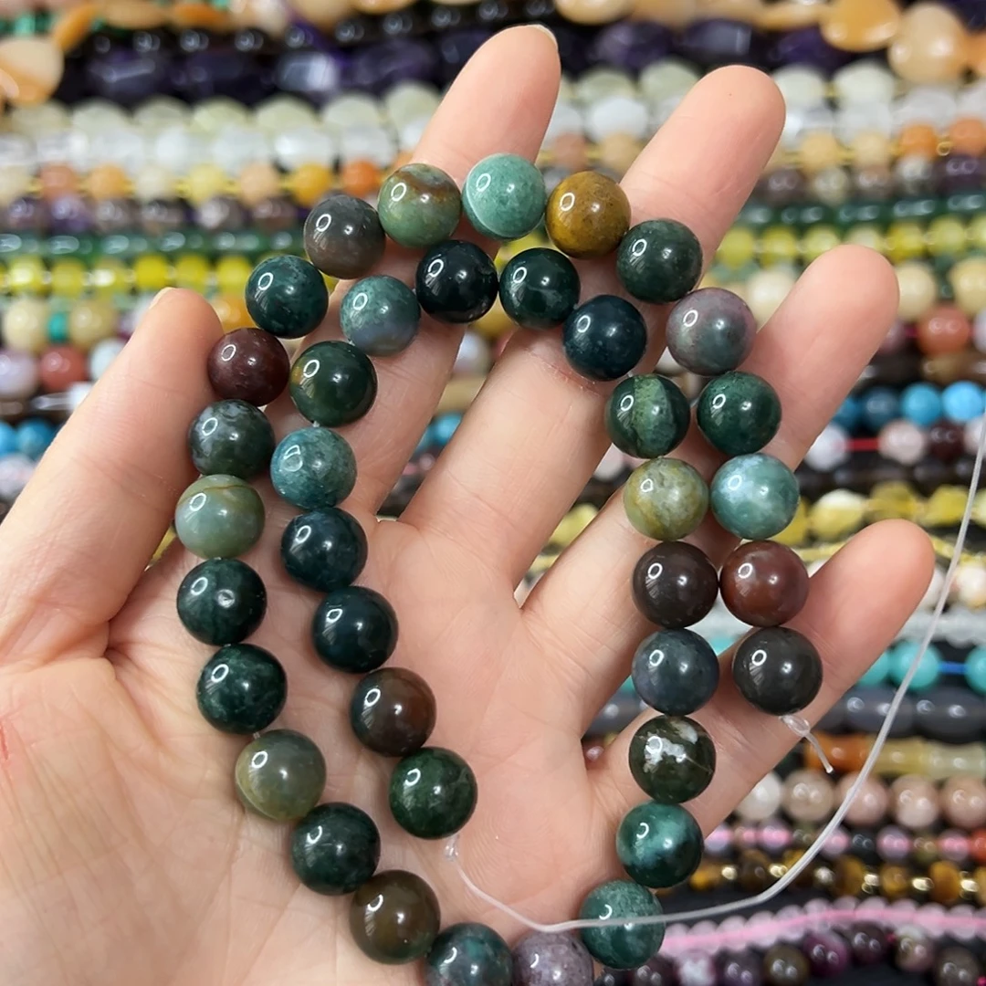 玛瑙/玉髓合金珠宝半成品 卡10水草玛瑙一条