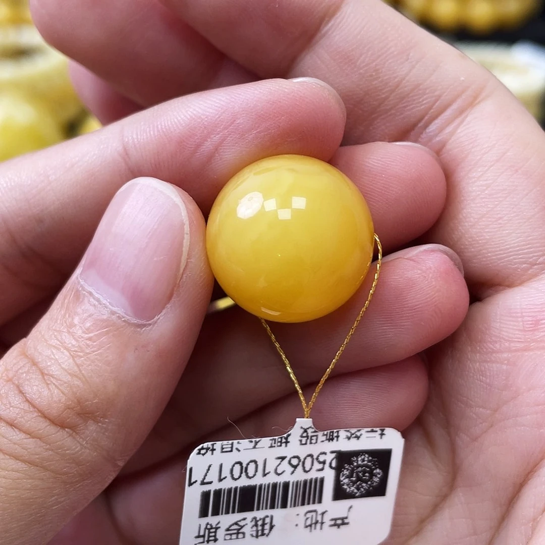 琥珀未镶嵌珠宝奇石17.5mm全品