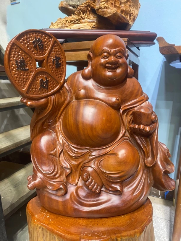 花梨   人物雕刻摆件