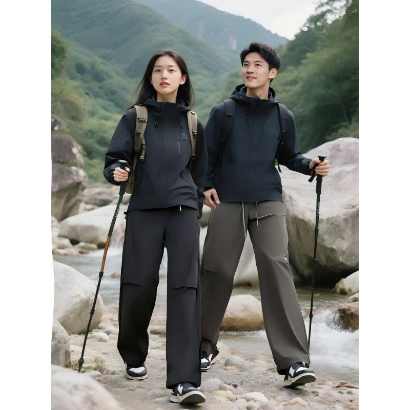 B 门店42&9！山壳工装裤」一裤两穿三防户外休闲情侣休闲裤 C23892