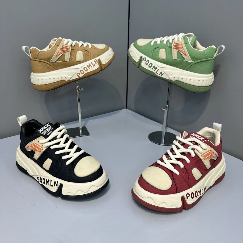 欧洲站潮牌新款男士运动时尚青春小众日常百搭加厚秋冬潮流潮鞋