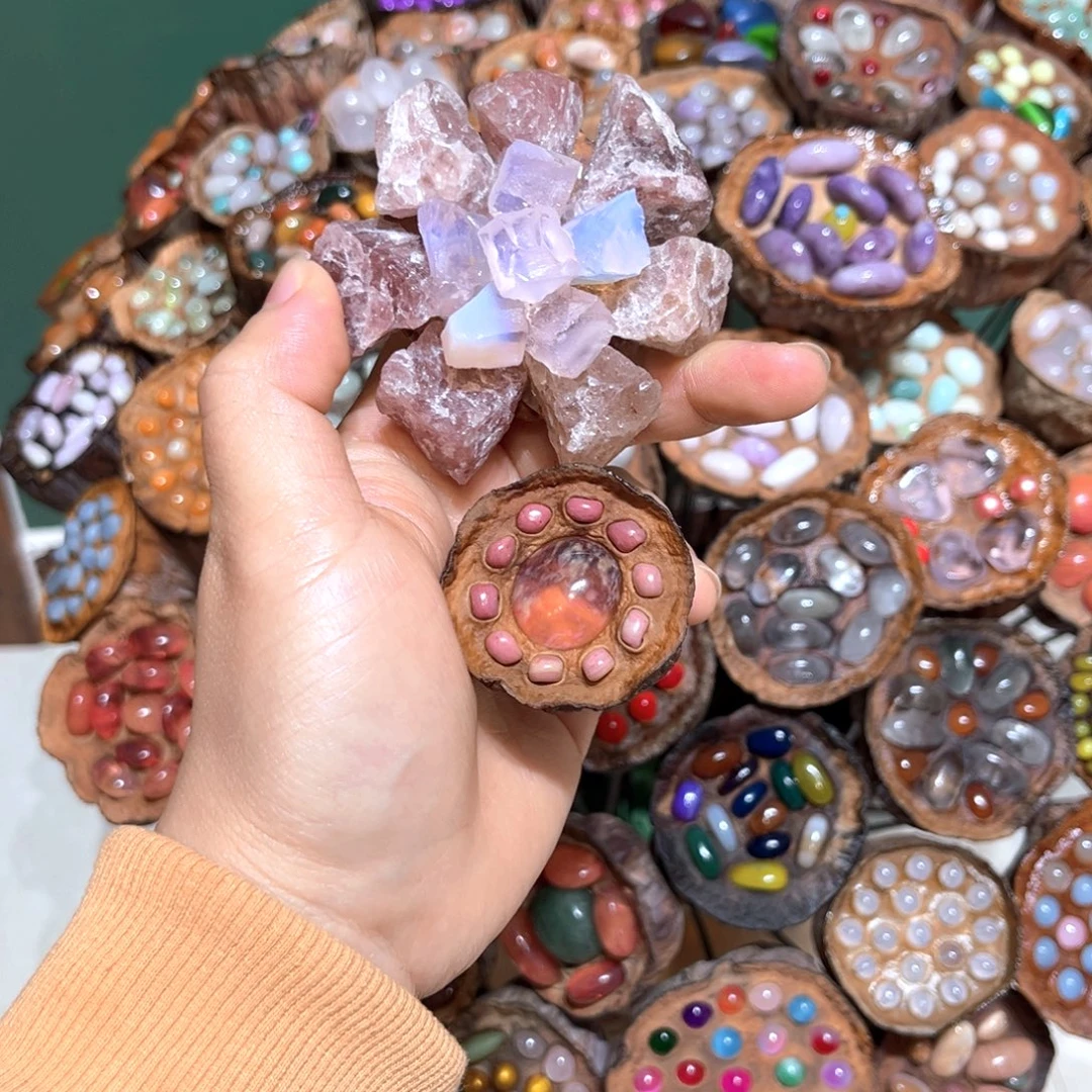 闵***糖莲蓬干花松塔干花