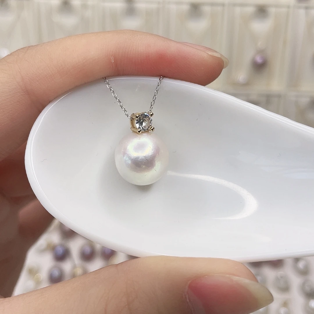 合金淡水珍珠吊坠(赠链)