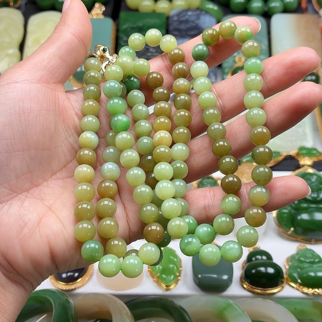 和田玉未镶嵌颈饰卡81漏